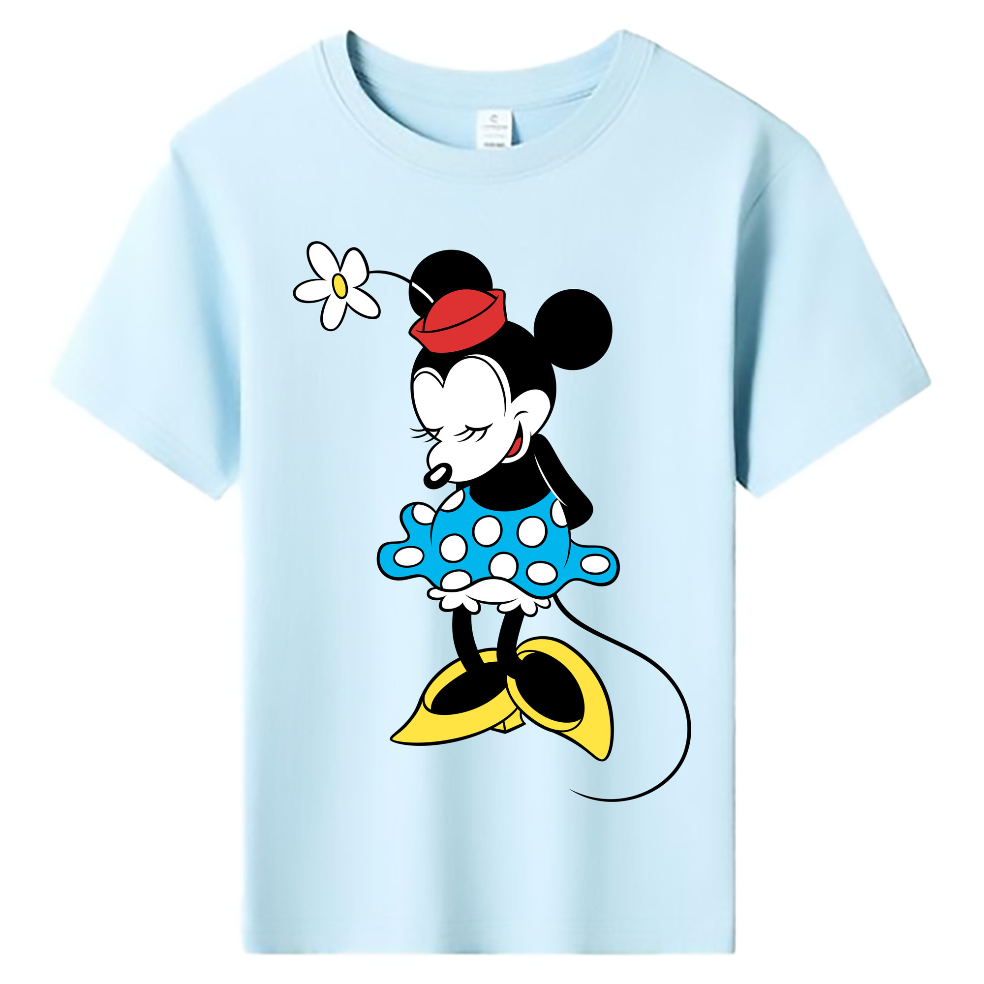 ミッキーマウス Mickey Mouse 綿100％キッズTシャツ（フロントプリント）